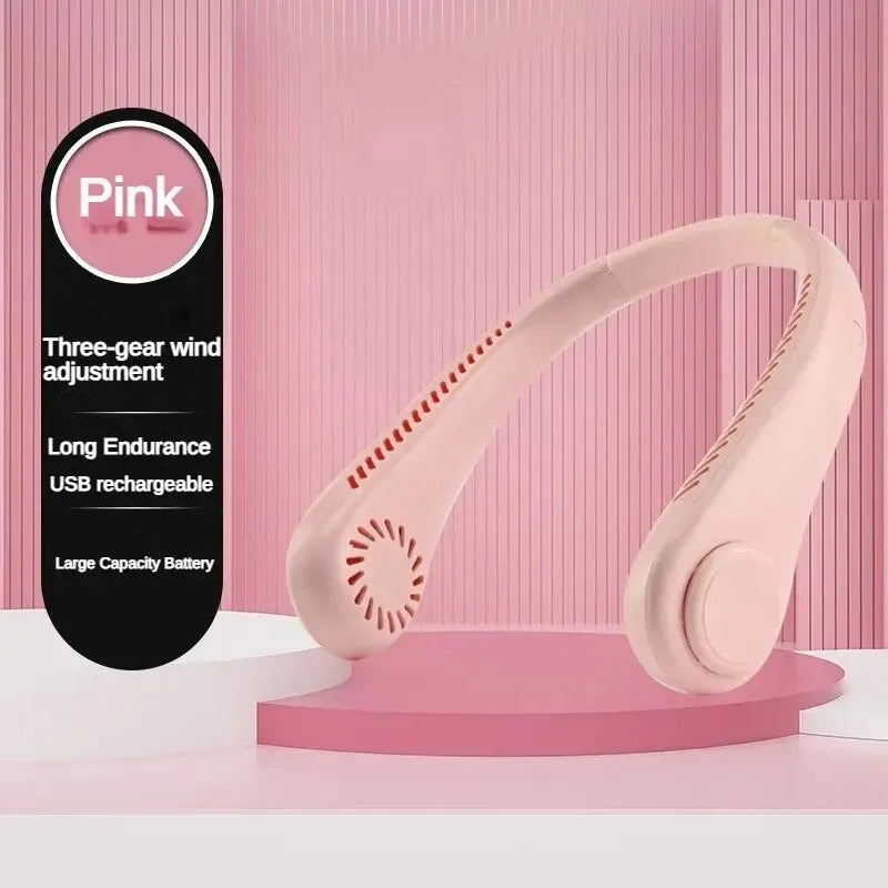 HaloBreeze Neck Fan – Silent Rechargeable