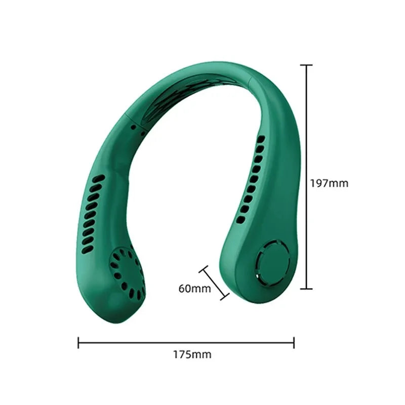 HaloBreeze Neck Fan – Silent Rechargeable