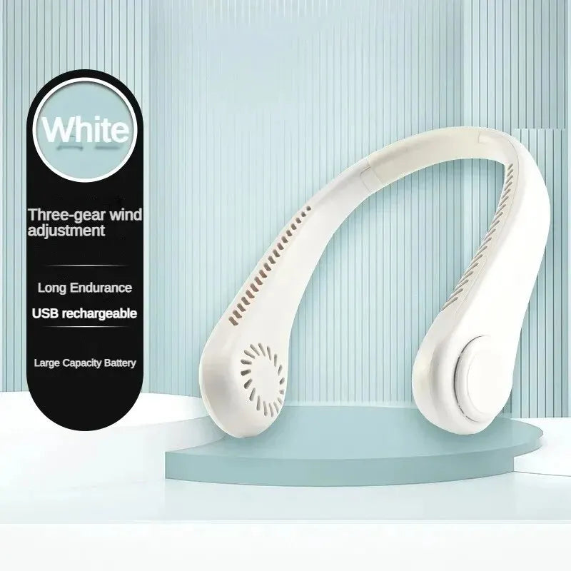 HaloBreeze Neck Fan – Silent Rechargeable
