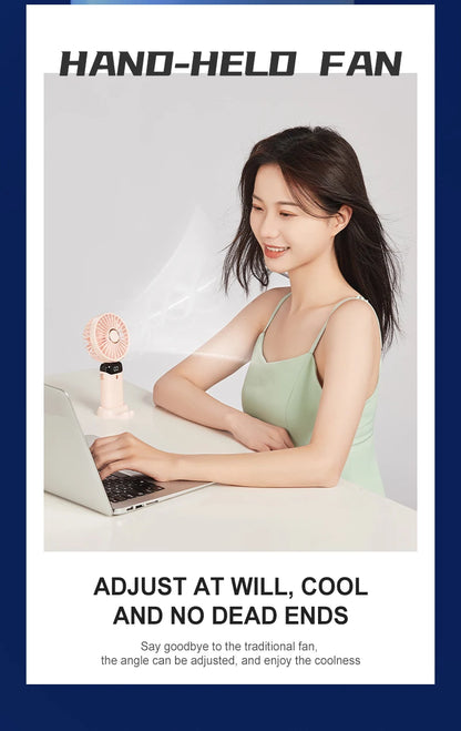 TwistAir™ Mini Fan – Foldable w/ Phone Stand