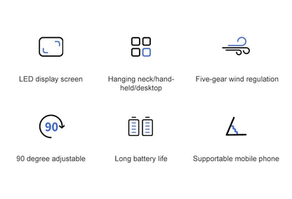 TwistAir™ Mini Fan – Foldable w/ Phone Stand