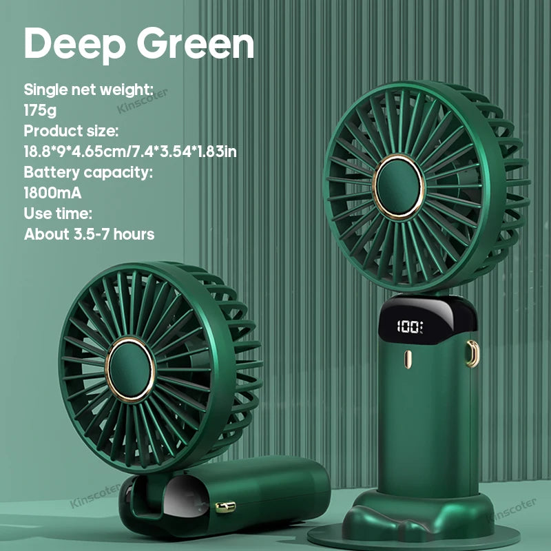 TwistAir™ Mini Fan – Foldable w/ Phone Stand