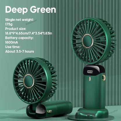 TwistAir™ Mini Fan – Foldable w/ Phone Stand