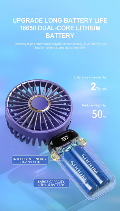 TwistAir™ Mini Fan – Foldable w/ Phone Stand