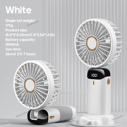 TwistAir™ Mini Fan – Foldable w/ Phone Stand