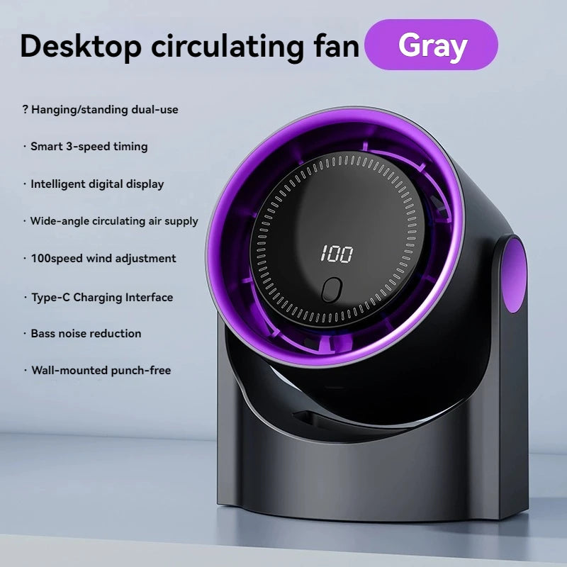 IonWave™ Bladeless Fan – Wall Mount or Desk