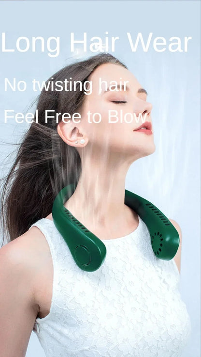 HaloBreeze Neck Fan – Silent Rechargeable