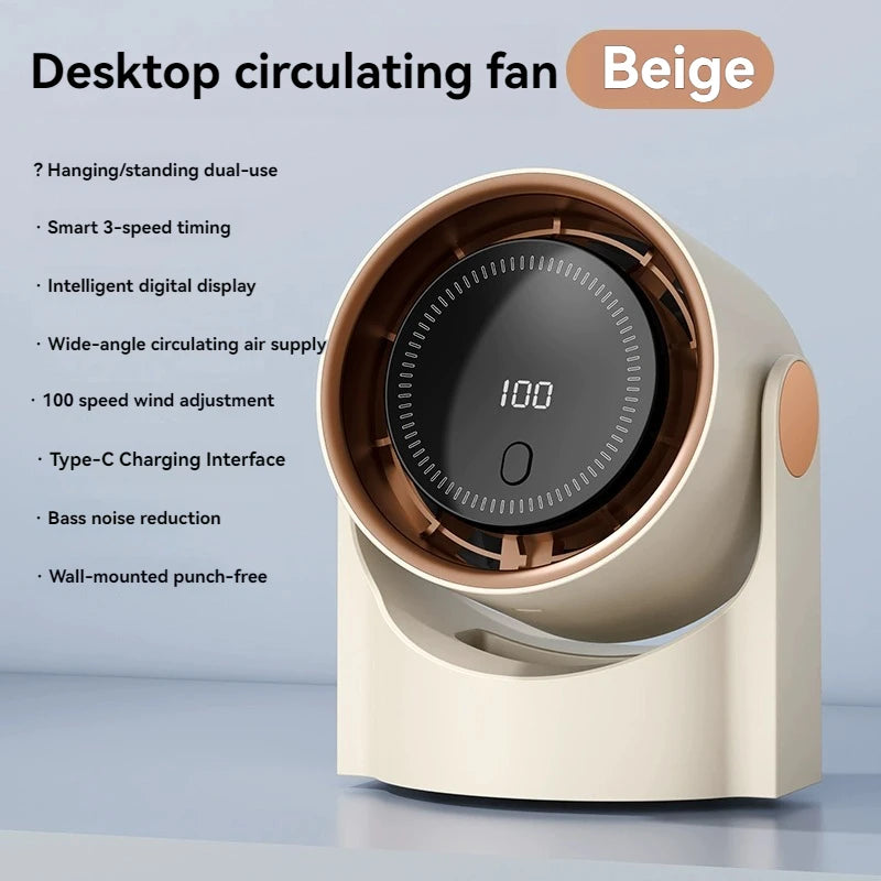 IonWave™ Bladeless Fan – Wall Mount or Desk