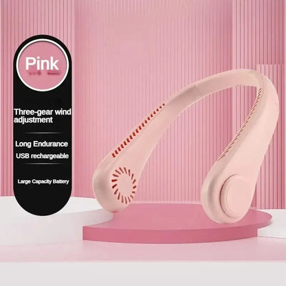HaloBreeze Neck Fan – Silent Rechargeable