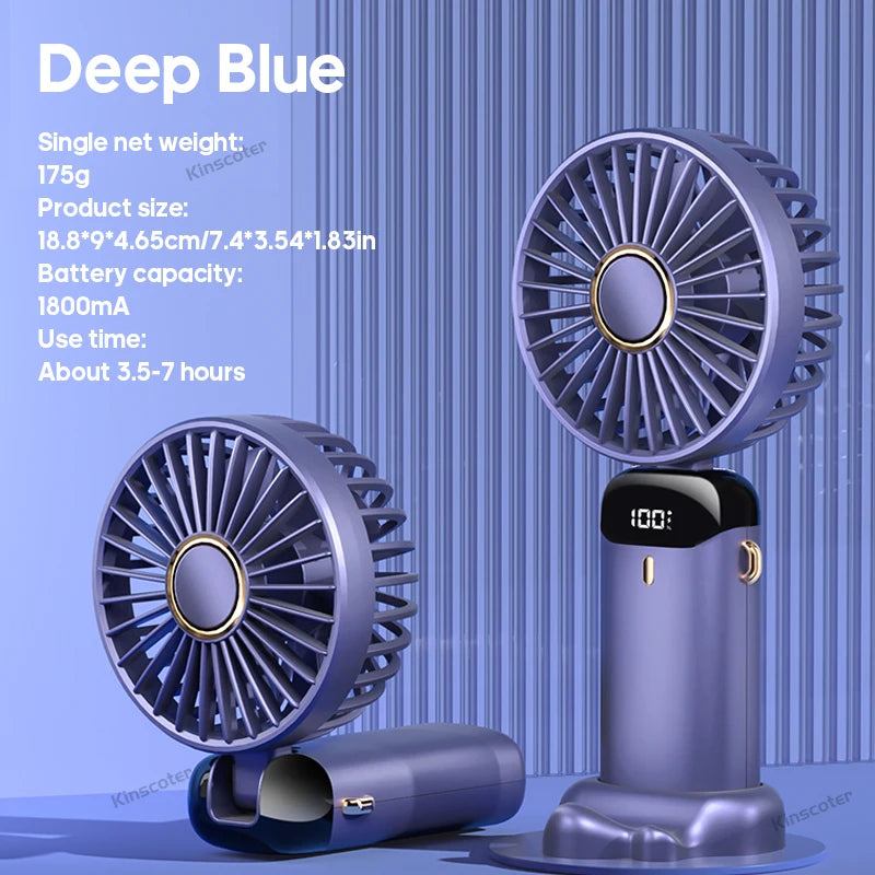 TwistAir™ Mini Fan – Foldable w/ Phone Stand