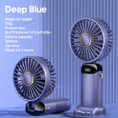 TwistAir™ Mini Fan – Foldable w/ Phone Stand