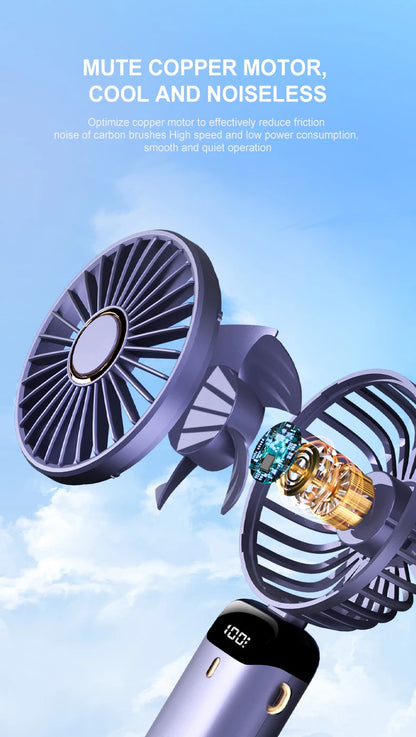 TwistAir™ Mini Fan – Foldable w/ Phone Stand