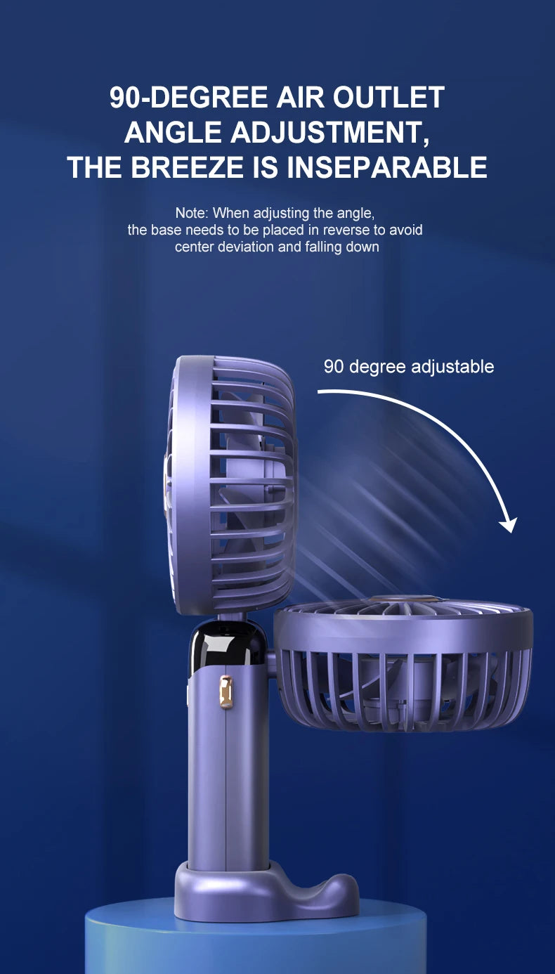 TwistAir™ Mini Fan – Foldable w/ Phone Stand