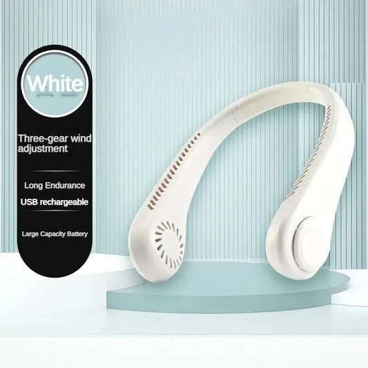HaloBreeze Neck Fan – Silent Rechargeable