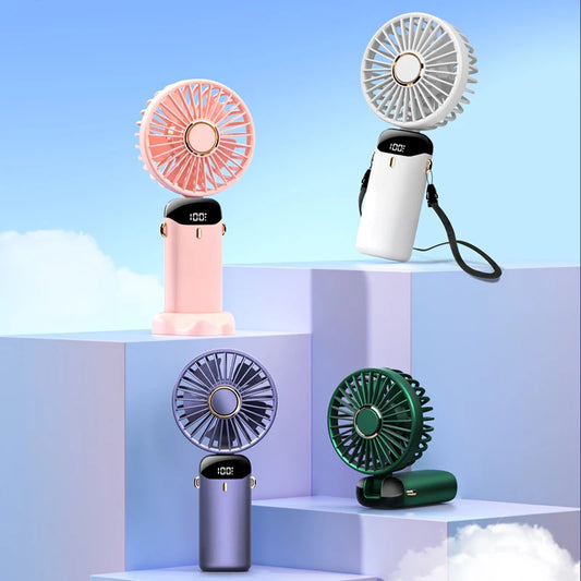 TwistAir™ Mini Fan – Foldable w/ Phone Stand